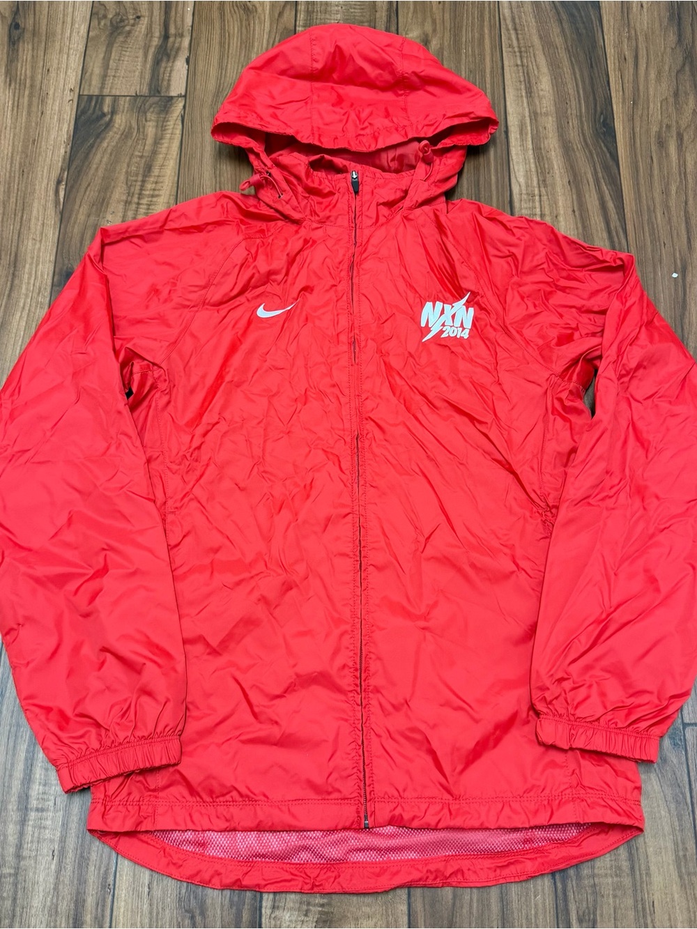 Nike Cross Nationals NXN 2014 XC Hooded Windbreaker Jacket Men’s Small